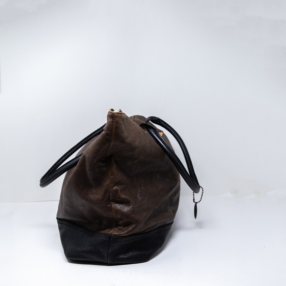 Will Original Genuine Leather Utility Shoulder Tote Purse Bag Weekender Brown - Picture 3 of 7